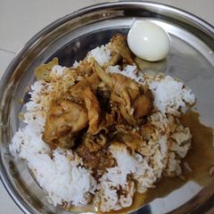 A picture of நாட்டுக்கோழி கிரேவி (country chicken masala) (Naatu kozhi gravy recipe in tamil).