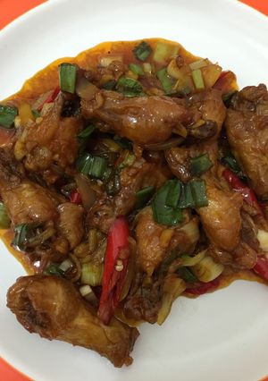 Foto resep Ayam goreng bumbu kecap