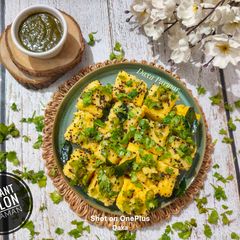 A picture of Instant Nylon Khaman - Gujarat Famous Breakfast.
