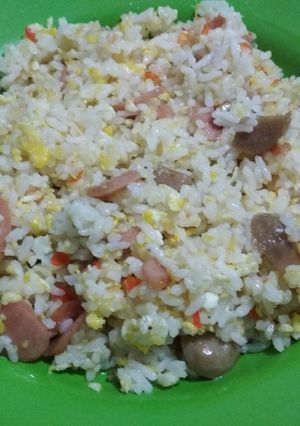 Foto resep Nasi Goreng gila sosis bakso