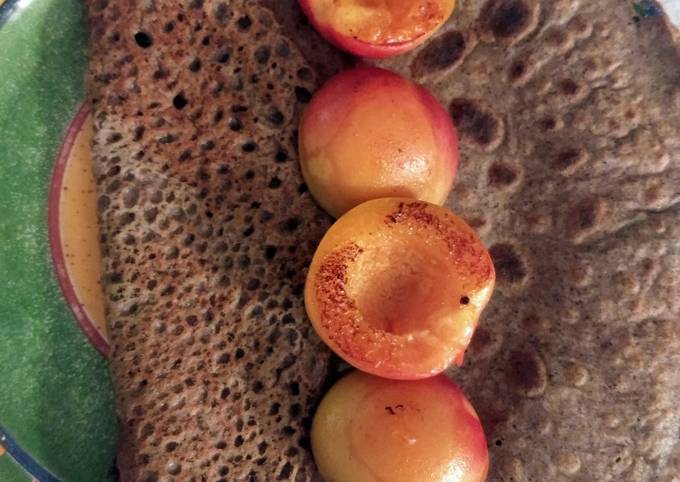 Galette de sarrasin aux abricots