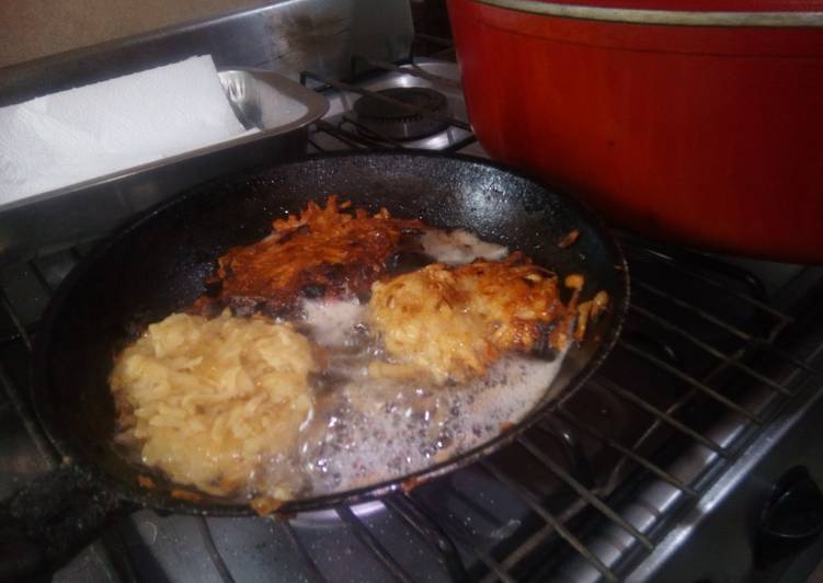 Latkes de papa aptos para celíacos