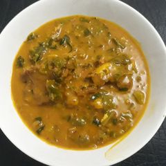 A picture of Oha soup.