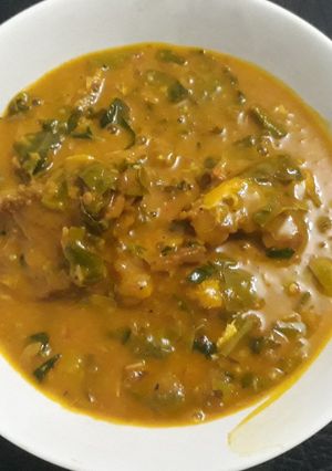 A picture of Oha soup.