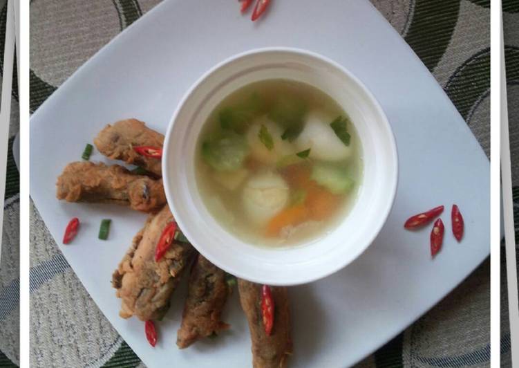 Resep Sup oyong & sarden goreng oleh Watiaprianti - Cookpad