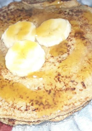 Una foto de Hot cakes de avena y banana