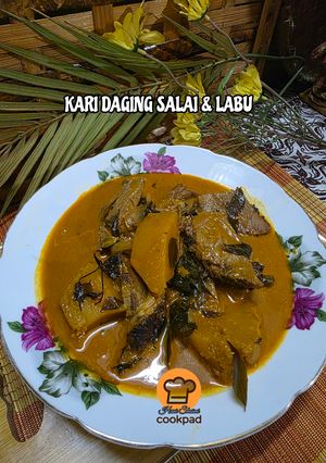 Gambar 26:6:26 - Kari daging salai & labu