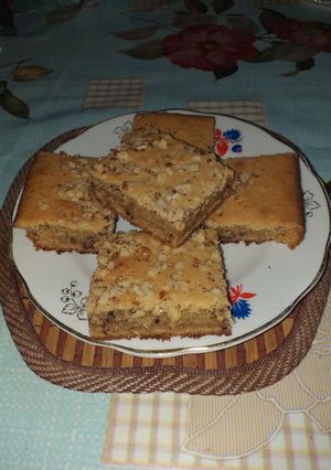 Фото Печенье на сыворотке с орехами.