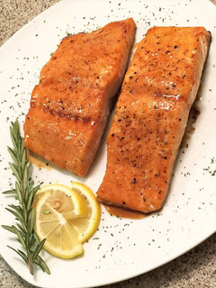 A picture of Hennessy Honey Salmon.