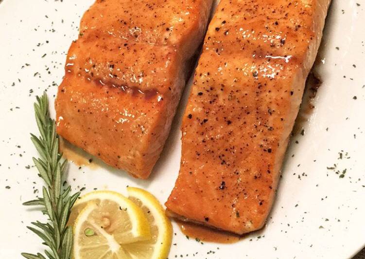 Easiest Way to Prepare Homemade Hennessy Honey Salmon