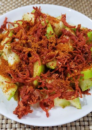 Hình của món Cóc lắc khô bò.