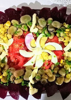 Una foto de Ensalada de remolacha armoniosa