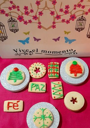 Una foto de Galletitas navideñas