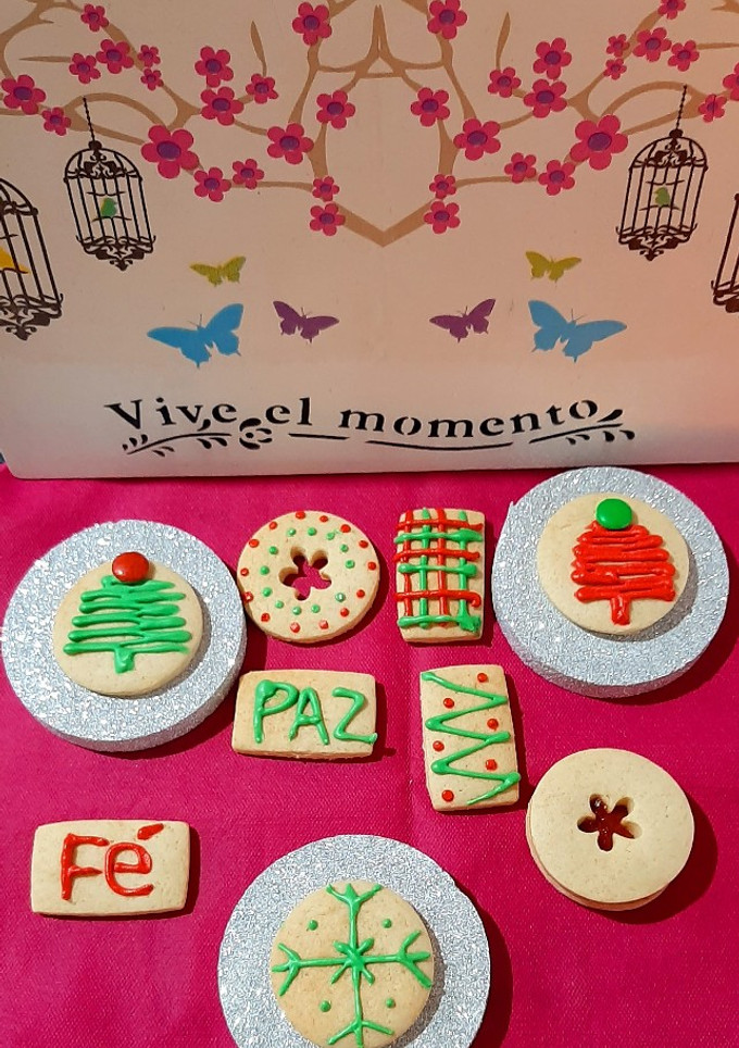 Una foto de Galletitas navideñas