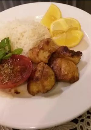 عکسی از دستور جوجه کباب در تابه گریل دوطرفه