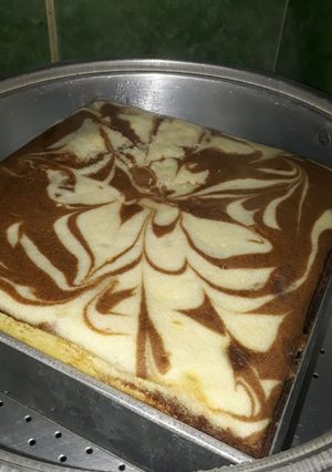 Foto resep Zebra cake lembut anti gagal ukuran gelas