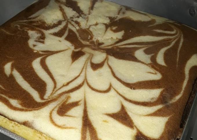 Zebra cake lembut anti gagal ukuran gelas