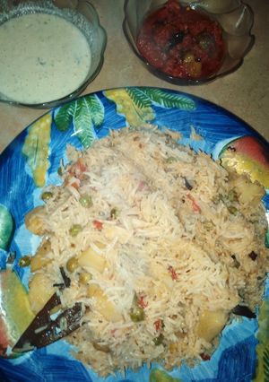 A picture of Egg fried rice.