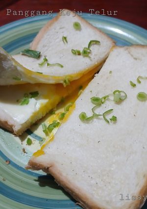 Foto resep Roti Panggang Keju Telur