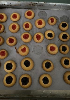 Foto resep Cookies selai blueberry & strawberry