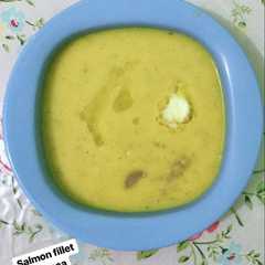 A picture of Mpasi 8m+ menu 3 bintang (salmon).