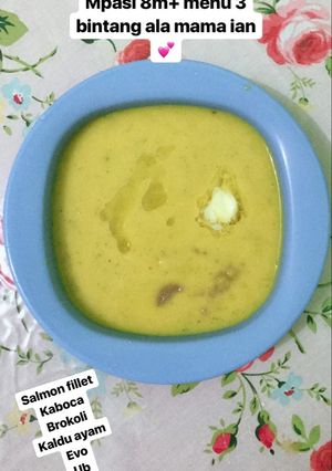 Foto resep Mpasi 8m+ menu 3 bintang (salmon)