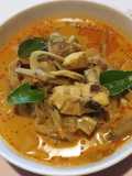 แกงกะทิไก่หยวกกล้วยเถี่อน