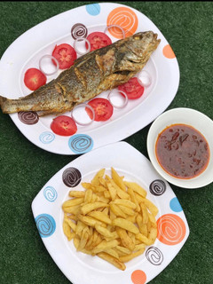 A picture of Grilled fish platter.