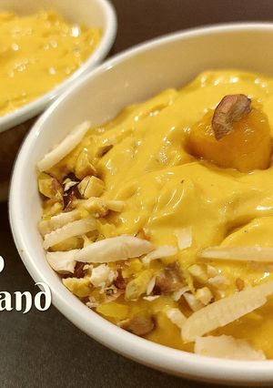 A picture of Mango Shrikhand | amrakhand.