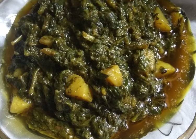 Palak aloo ki sabji