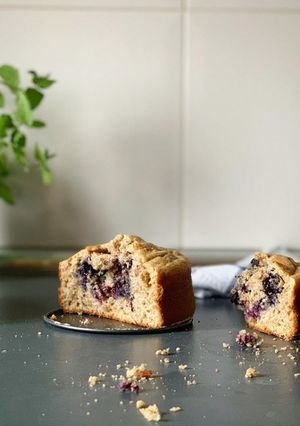 Una foto de Mini torta de Vainilla y Arándanos