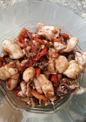 Foto resep Cumi pedas manis