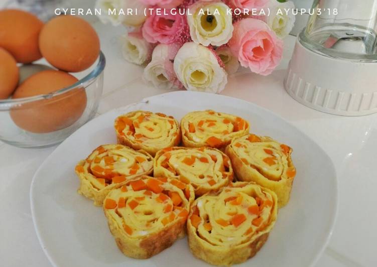 Gyeran Mari (telur gulung ala korea)