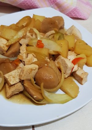 Foto resep Tumis tahu kentang bakso 😁