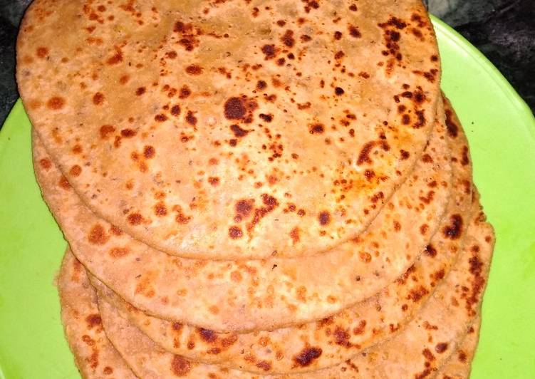 Steps to Make Ultimate Stuffed moong dal and chana dal paratha