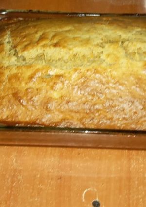 A picture of A simple banana carrot cake.