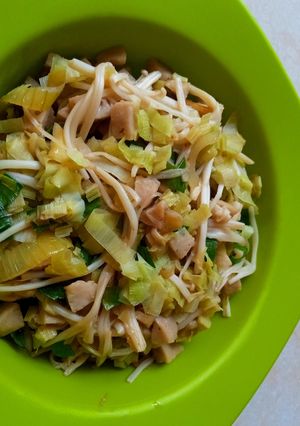 Foto resep Tumis Kulit jagung muda jamur enoki