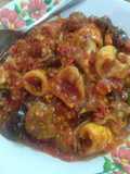 Cumi baso balado santan