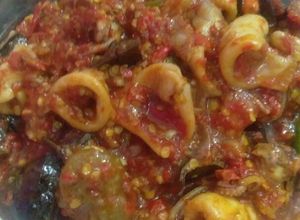 Foto resep Cumi baso balado santan