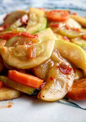 A picture of Wok zucchini.