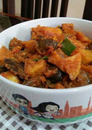 Foto resep Sambel kentang ati ampela ala warteg