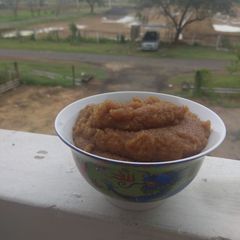 Sooji Gur halwa A picture of Sooji Gur halwa.