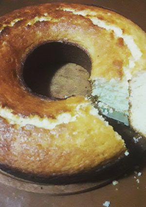 Una foto de Budín de limón para la merienda