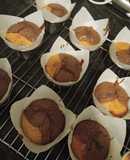Muffins de dos colores