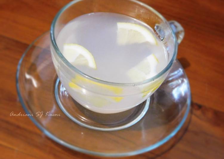 Resep Minggu 22 - Teh Jahe dengan Lemon dan Madu Anti Gagal