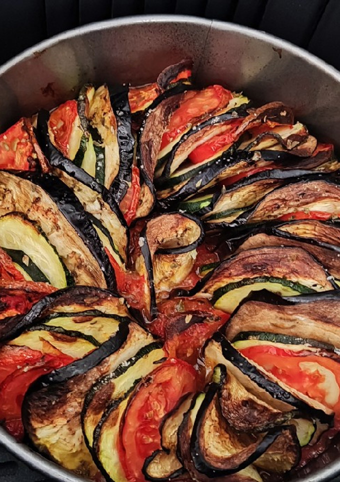 Una foto de Ratatouille en AirFryer Cosori