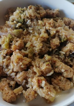 Una foto de Guiso Vegano de proteína de soja