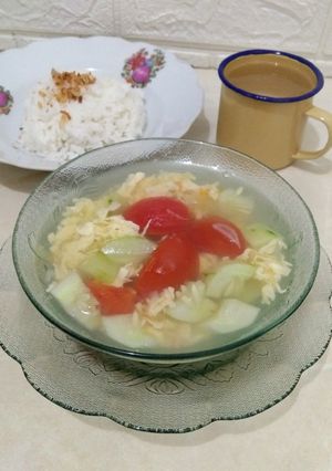 Foto resep Sop Telur Tomat Timun