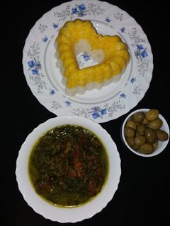 عکسی از دستور آلو اسفناج