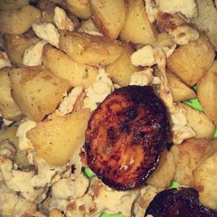 A picture of Oven grilled pototoes.